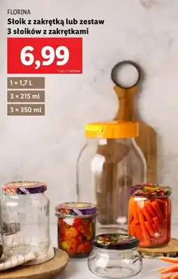 Lidl Słoiki z zadrukowaną nakrętką poj. 350 ml Florina (Florentyna) oferta
