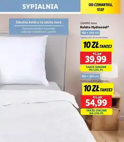 Lidl Kołdra hydrocool 160 x 200 cm Livarno Home oferta