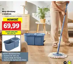 Lidl Mop obrotowy z dwukomorowym wiadrem W5 oferta