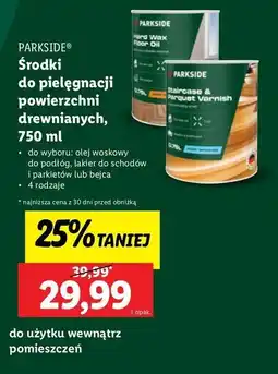 Lidl Lakier do schodów i parkietów Parkside oferta