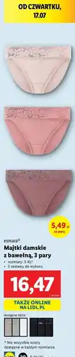 Lidl Majtki s-xl Esmara oferta