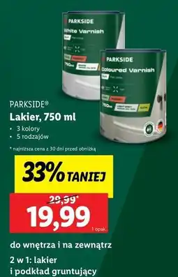 Lidl Lakier coloured varnish Parkside oferta