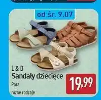 ALDI Sandały dziecięce 24-33 L&D oferta