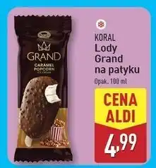 ALDI Lód caramel popcorn Koral Grand G.o.a.t oferta