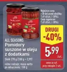 ALDI Pomidory suszone w oleju All Seasons oferta