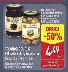 ALDI Oliwki drylowane czarne Tesoros Del Sur oferta