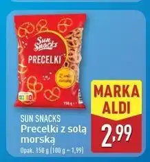 ALDI Precelki z solą morską Sun Snacks oferta