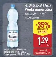 ALDI Woda lekko gazowana Muszyna Skarb Życia oferta