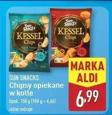 ALDI Chipsy z kotła sól i ocet Sun Snacks oferta