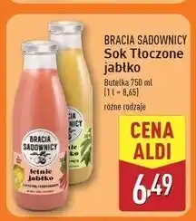 ALDI Sok letnie jabłko z cytryną i rabarbarem Bracia Sadownicy oferta