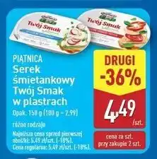 ALDI Serek śmietankowy z pomidorami papryką i bazylią Piątnica Twój Smak oferta