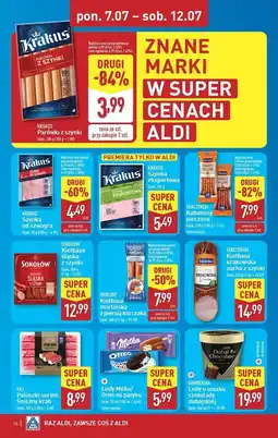 ALDI Parówki z szynki Krakus Animex oferta