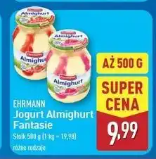 ALDI Jogurt malinowy Ehrmann Almighurt oferta