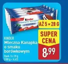 ALDI Baton borówkowy Kinder Mleczna Kanapka oferta