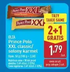 ALDI Wafelek solony karmel Prince Polo Xxl oferta