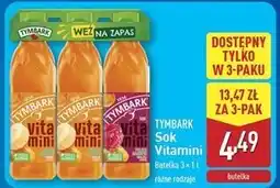 ALDI Sok banan + 2x sok malina Tymbark Vitamini oferta
