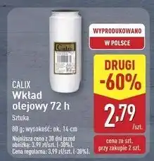 ALDI Wkład olejowy do znicza 72 h 220 g Calix oferta
