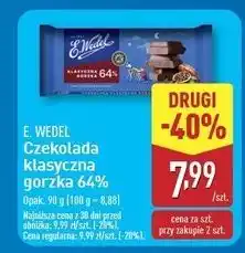 ALDI Czekolada gorzka klasyczna 64% E. Wedel oferta