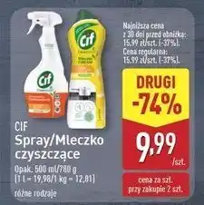 ALDI Mleczko do czyszczenia z mikrokryształkami lemon Cif Cream oferta