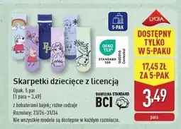 ALDI Skarpetki dziecięce rozm. 31-34 oferta