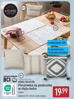 ALDI Poszewka na poduszkę w stylu boho 40 x cm Home Creation oferta