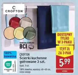 ALDI Ścierki kuchenne gofrowane 40 x 60 cm Crofton oferta