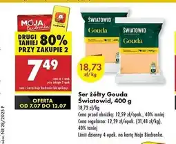 Biedronka Ser gouda Światowid oferta