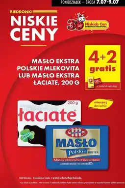 Biedronka Masło ekstra Mlekovita Polskie oferta