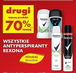 Biedronka Dezodorant invisible black & white Rexona Men Invisible oferta