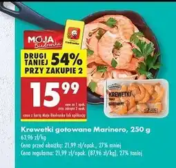 Biedronka Krewetki całe gotowane Marinero oferta