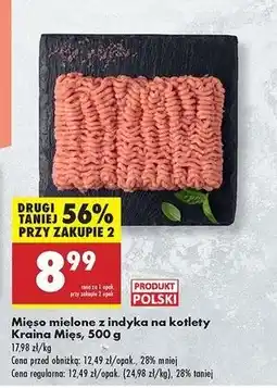 Biedronka Mięso mielone z indyka Kraina Mięs oferta