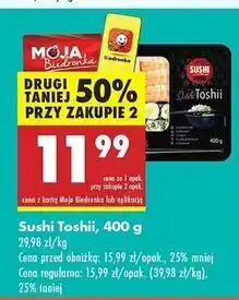 Biedronka Sushi toshii 4You oferta