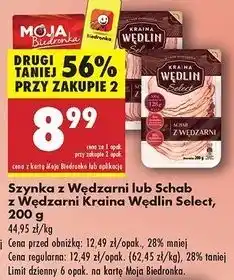 Biedronka Schab z wędzarni Kraina Wędlin Select oferta