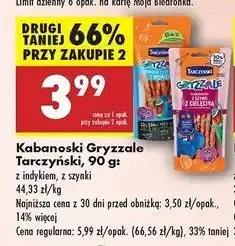 Biedronka Kabanosiki z indykiem Tarczyński Gryzzale oferta