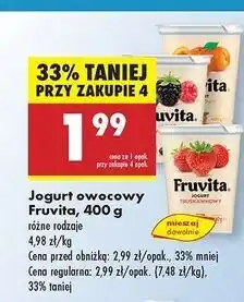 Biedronka Jogurt brzoskwinia Fruvita oferta
