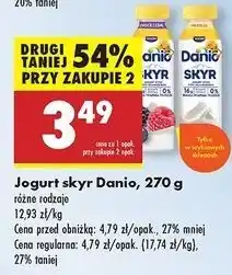 Biedronka Jogurt skyr waniliowy Danone Danio oferta