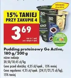 Biedronka Jogurt proteinowy jagodowy Go Active oferta