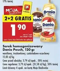 Biedronka Serek czekoladowo-orzechowy Danone Danio oferta