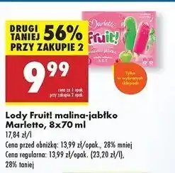 Biedronka Lody fruit! Marletto oferta