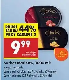 Biedronka Sorbet truskawkowy Marletto oferta