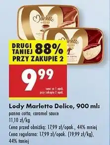 Biedronka Lody delice caramel Marletto oferta