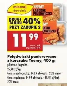 Biedronka Polędwiczki z kurczaka pikantne Yeemy oferta