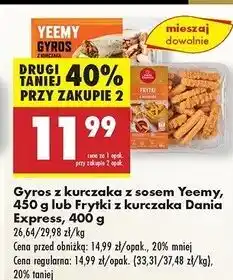 Biedronka Frytki z kurczaka Danie Express oferta
