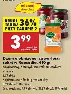 Biedronka Dżem czarna porzeczka Rapsodia oferta