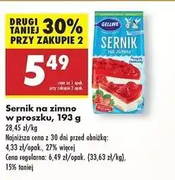 Biedronka Sernik na zimno Gellwe oferta