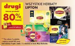 Biedronka Herbata malina i bez Lipton oferta