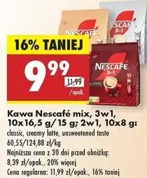 Biedronka Kawa Nescafe 2In1 Coffee + Creamer oferta