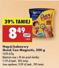 Biedronka Napój kakaowy Magnetic Quickcao oferta