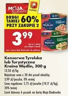 Biedronka Konserwa turystyczna Kraina Wędlin oferta