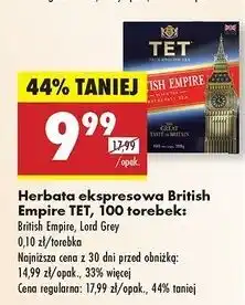 Biedronka Herbata Tet Lord Grey oferta
